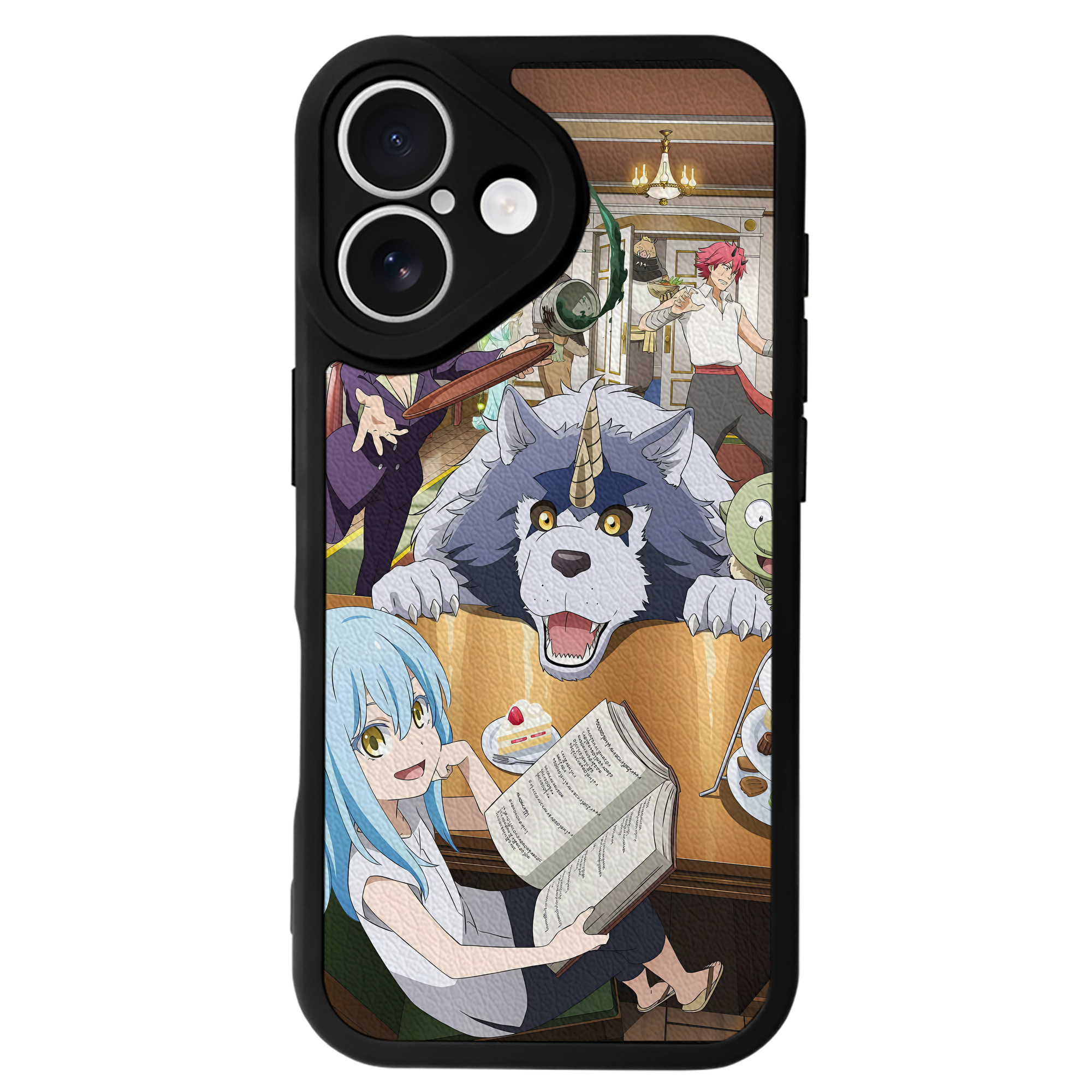 （画像用） 転スラ Regarding Reincarnated to Slime 【iPhone 16シリーズ対応】シリコンスマホケース（レザー調） 材質：シリコン